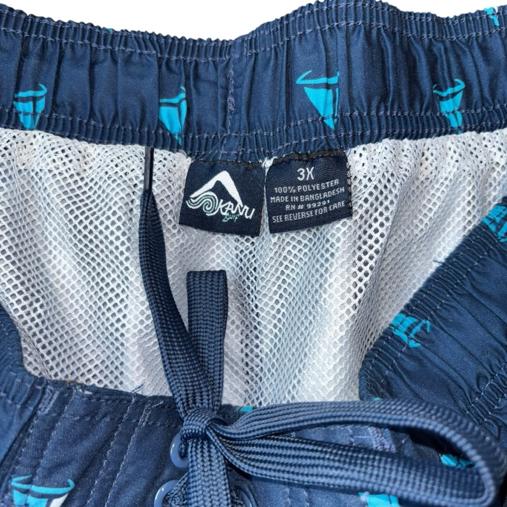 NWT Kanu Surf Men’s Swim Trunks, sz 3X - Picture 5 of 7